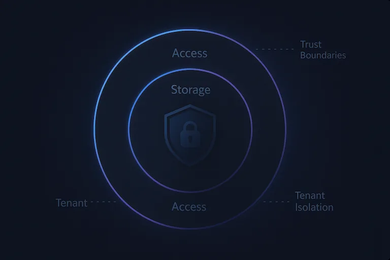 Abstract security layers illustration